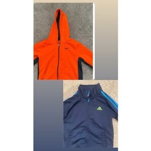 Nike Therma-Fit & Adidas Little Boy Athletic Jacket Bundle (2),size 7